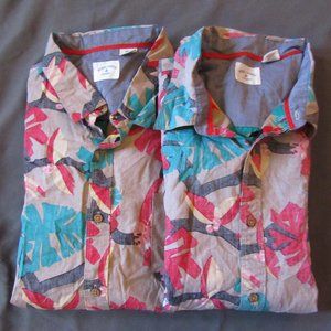 Mens Rebel James & Charli Hawaiian Shirts Lot of 2